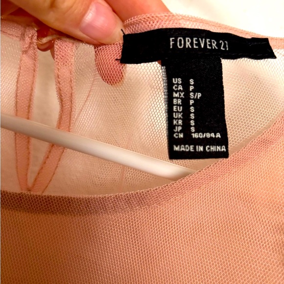 Forever 21  Black Lace and Pink Dress, Size Small - Picture 6 of 6